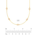 Pear Pink Morganite Station Necklace