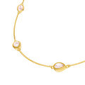 Pear Pink Morganite Station Necklace