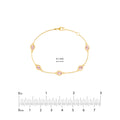 Pear Pink Morganite Station Bracelet