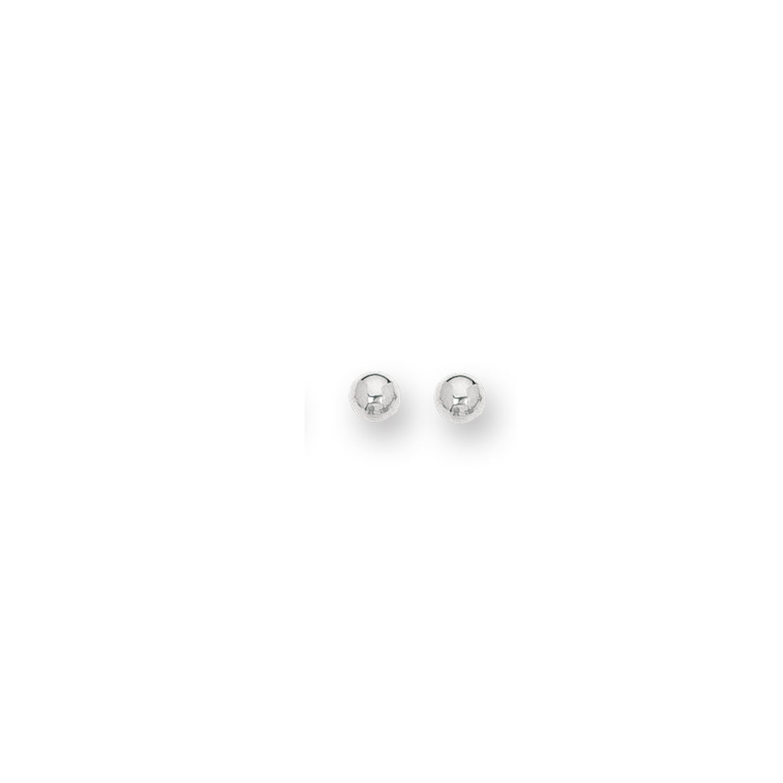 14K Gold Polished 6mm Post Earring