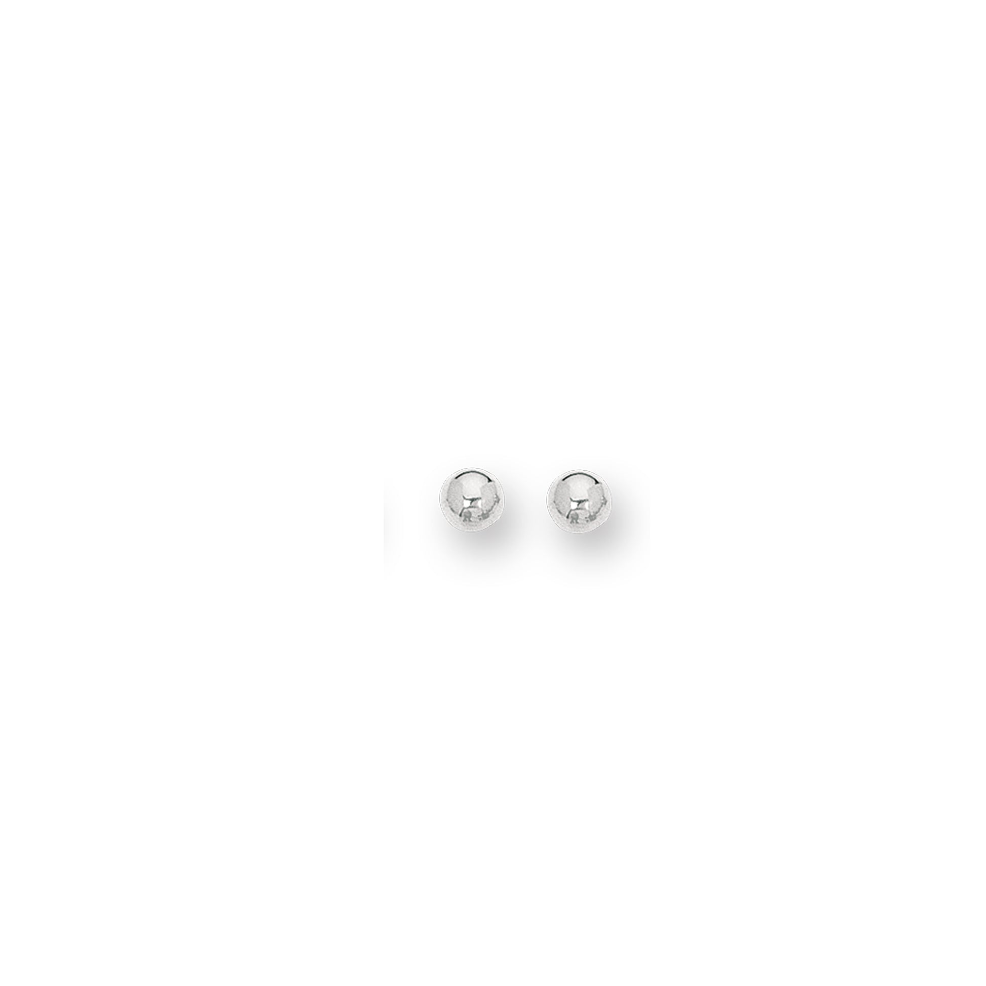 14K Gold Polished 6mm Post Earring