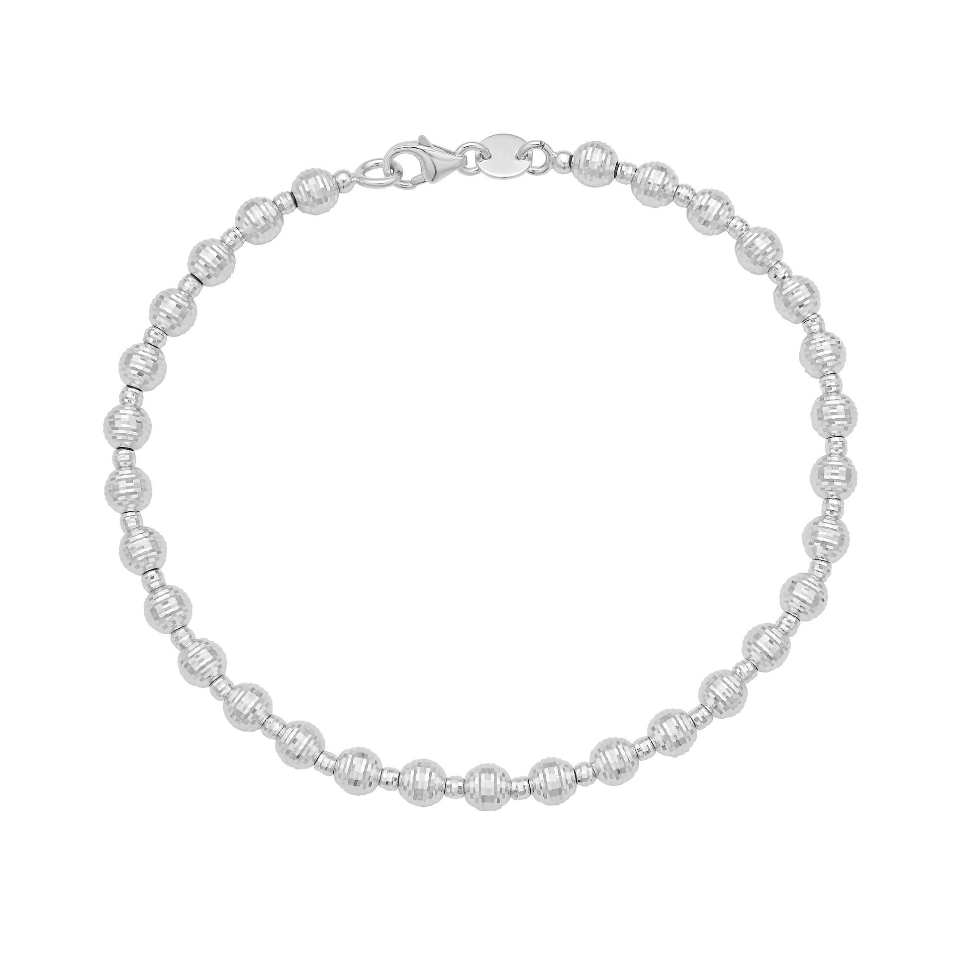14K Disco DC Bead Bracelet