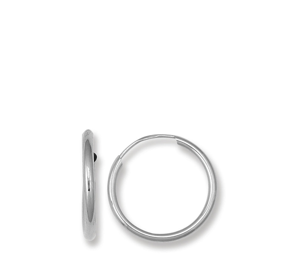 14K Gold 1x13mm Endless Hoops