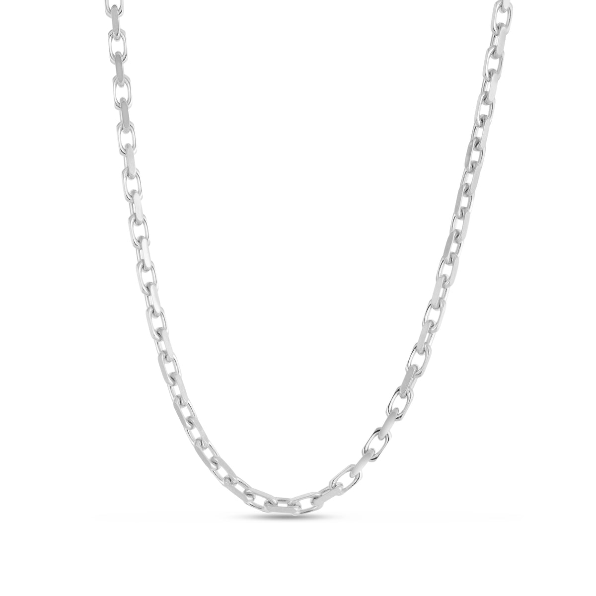 14K Gold 7.25"" 2.45mm French Cable Chain