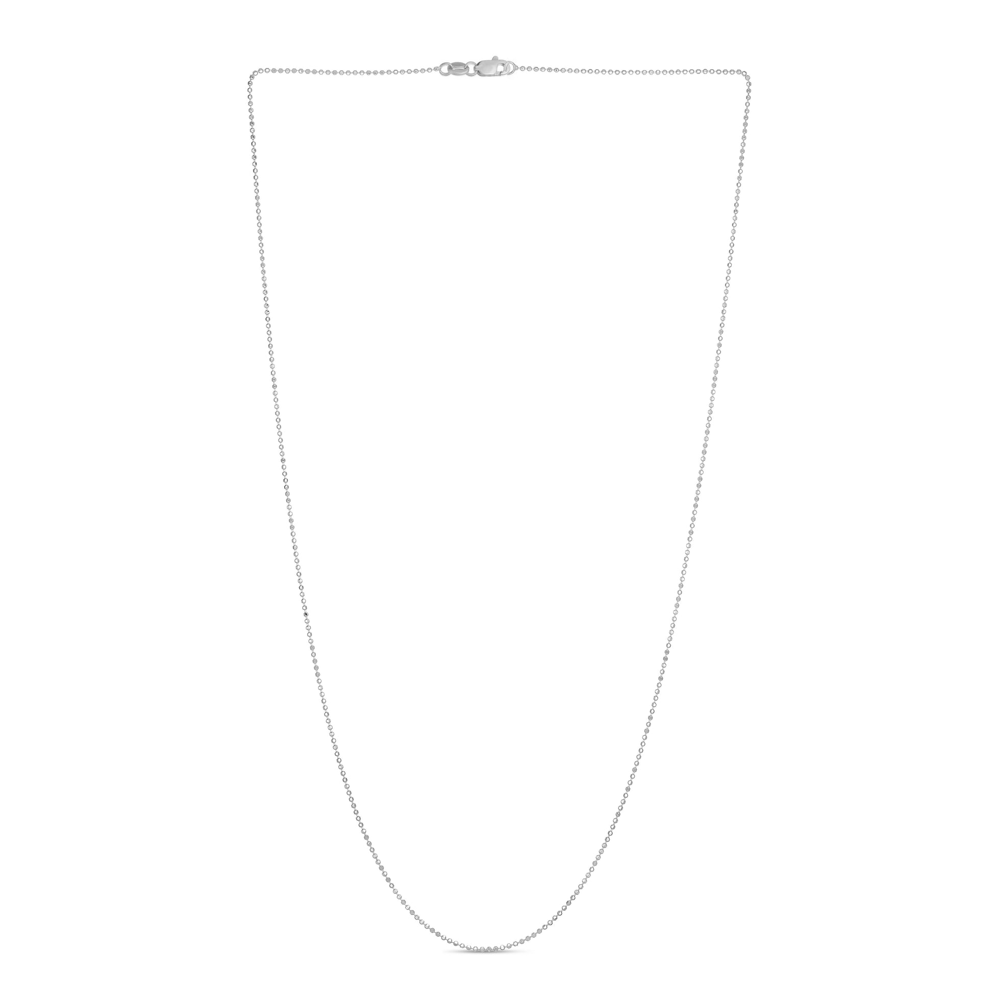 14K Gold 0.9mm Diamond Cut Bead Chain