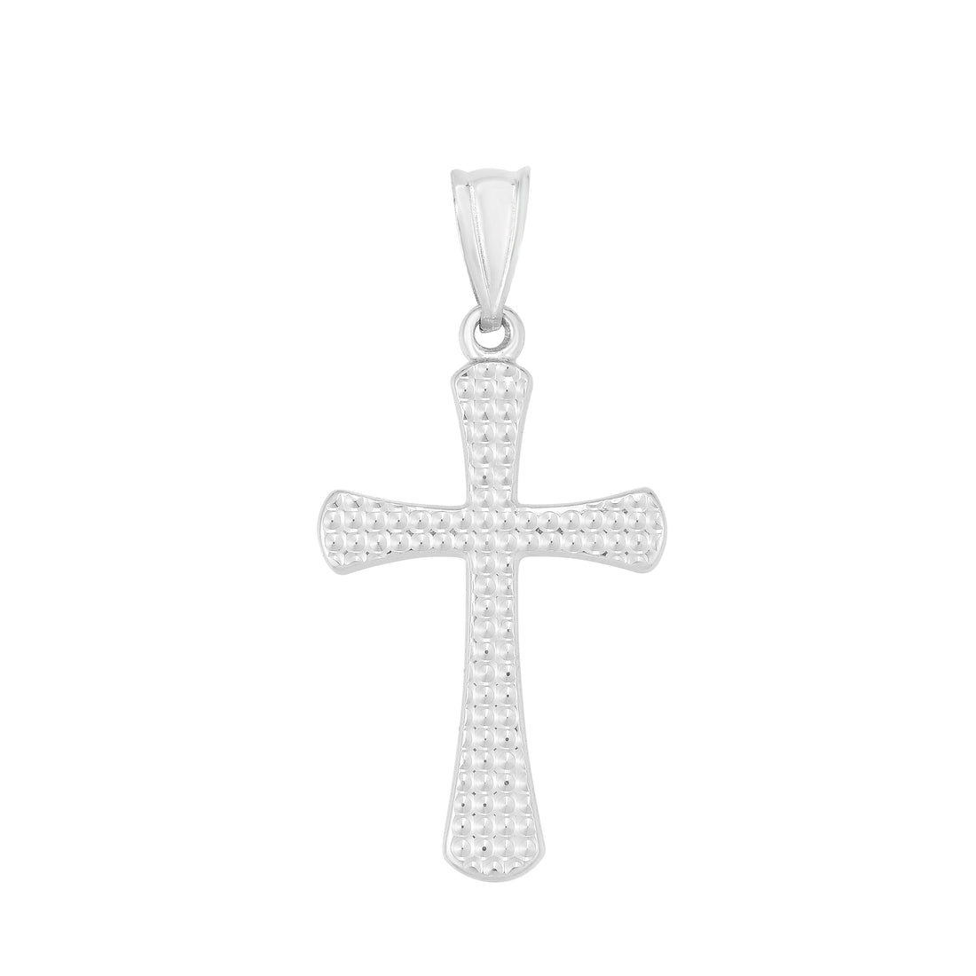 14K Gold Diamond Cut Cross