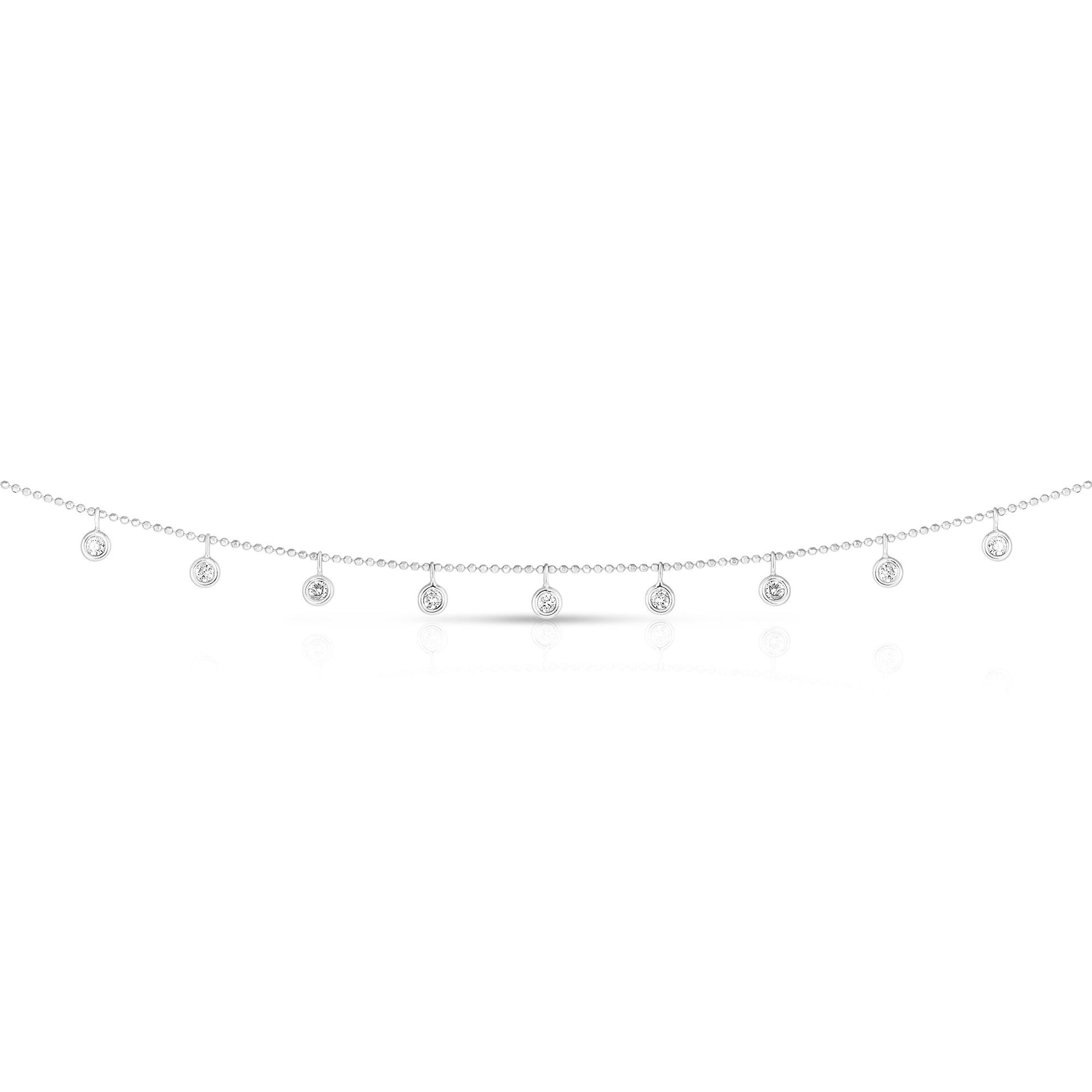 14K Gold .50ct Dangling Diamonds Necklace