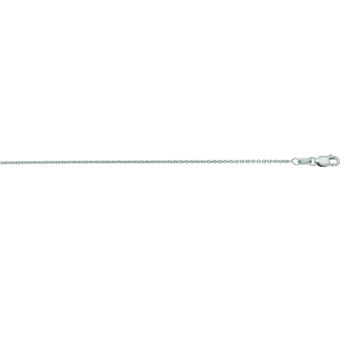 14K Gold 1.1mm Oval Cable Chain