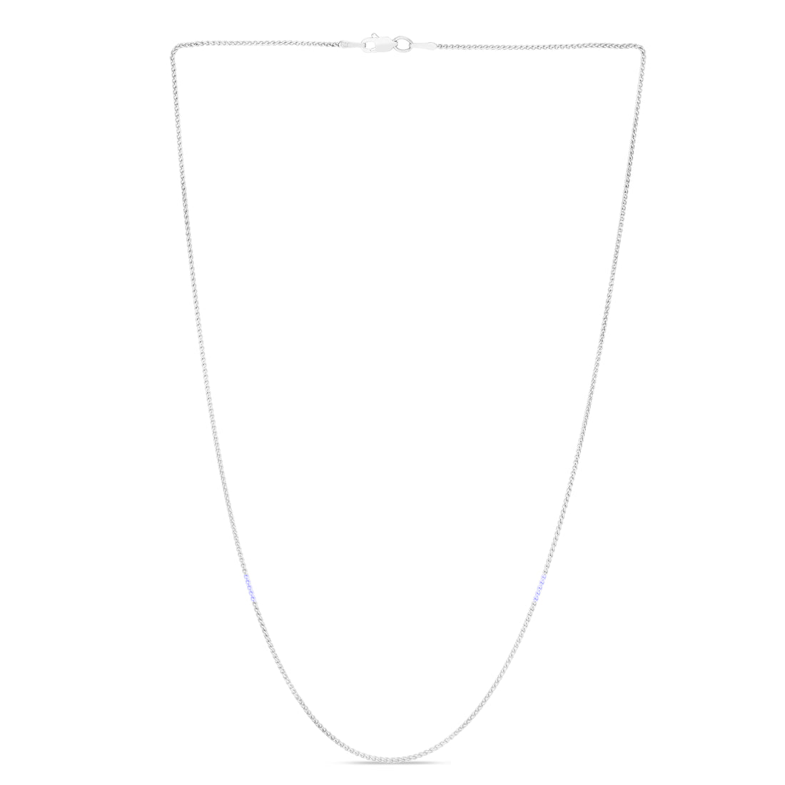 14K Gold 1.2mm Round Wheat Chain