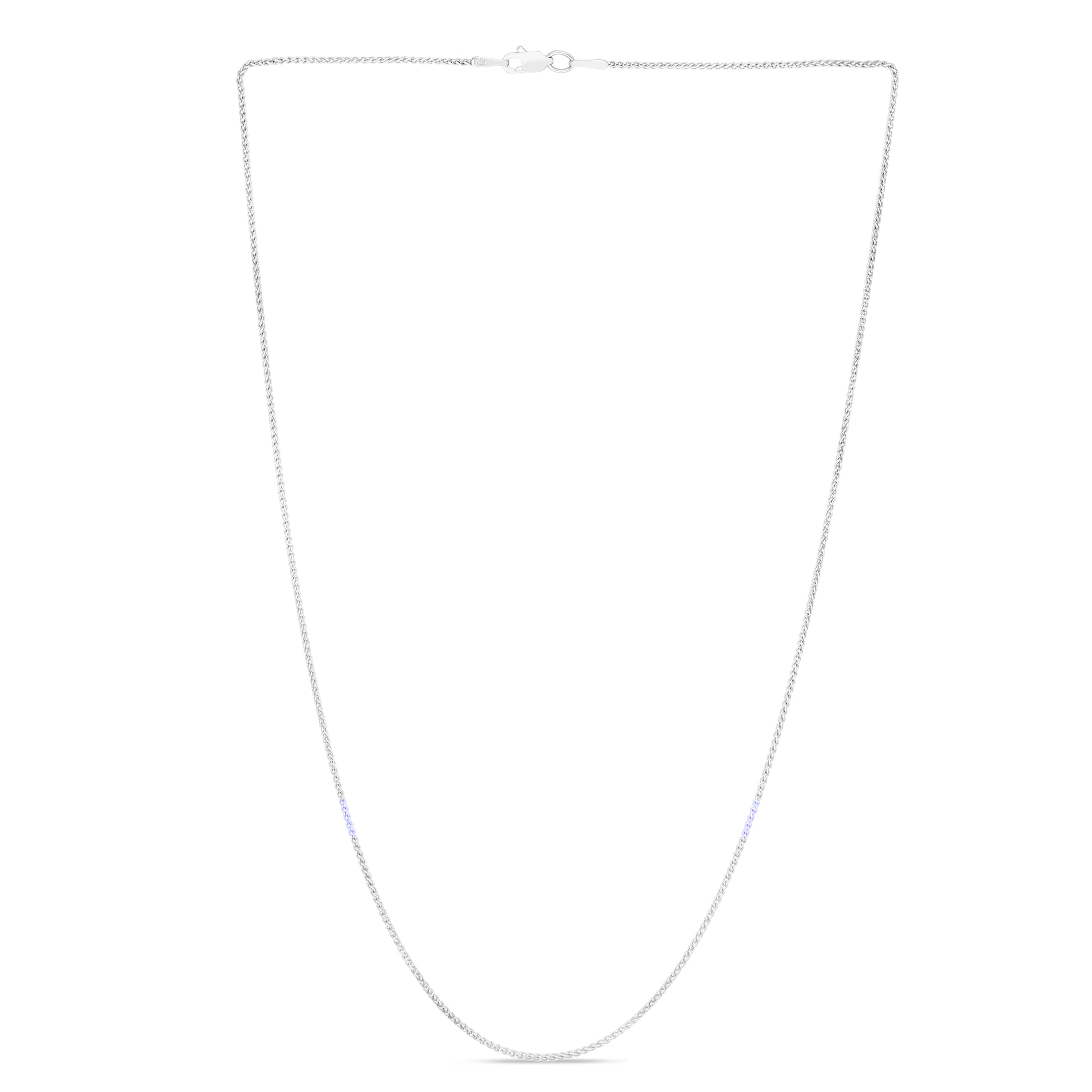 14K Gold 1.2mm Round Wheat Chain