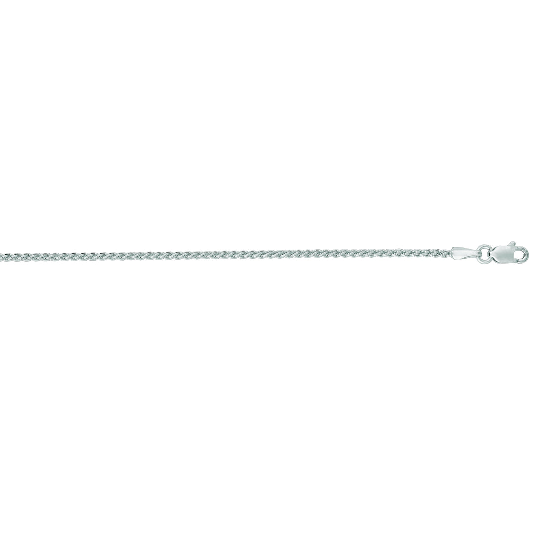 14K Gold 1.5mm Round Wheat Chain