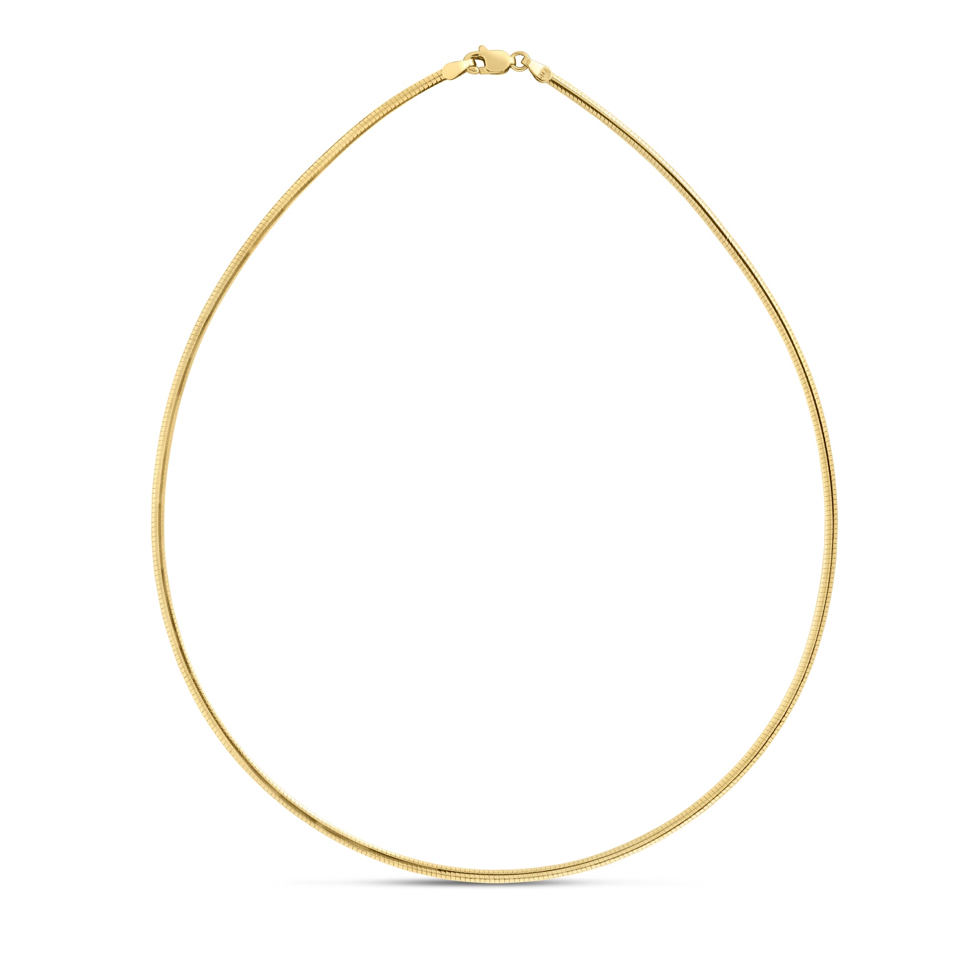 14K Gold 2mm Classic Omega