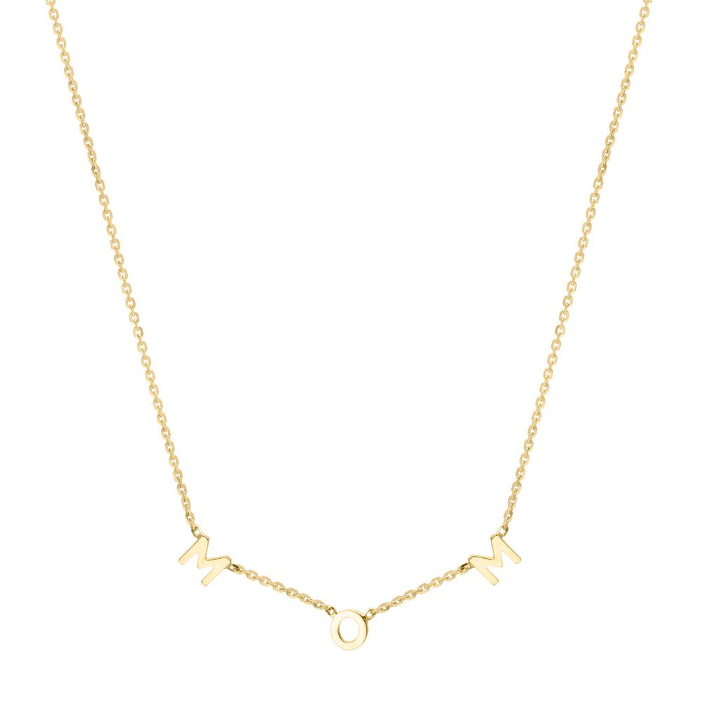 10K ""Mom"" Necklace