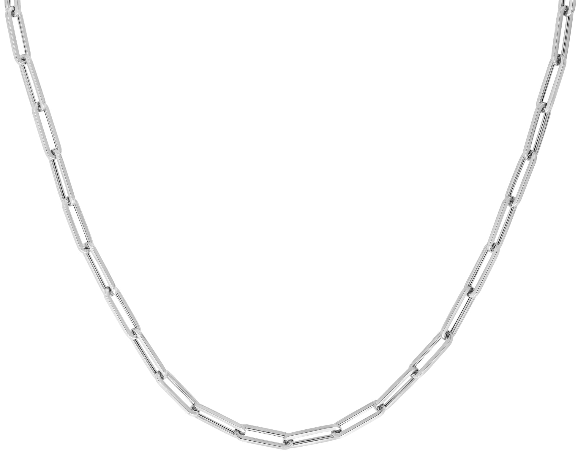10K Gold 4.2mm Paperclip Chain
